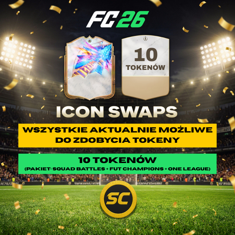 FC 26 Icon Swaps Boost - 10 Tokenów (Pakiet: Squad Battles + FUT Champions + One League)